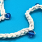 Crochet blu fish necklace